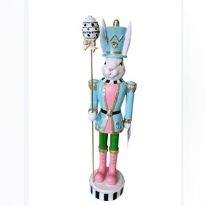 Easter Bunny Nutcracker Decor Large Viral Htf  23" Tall
